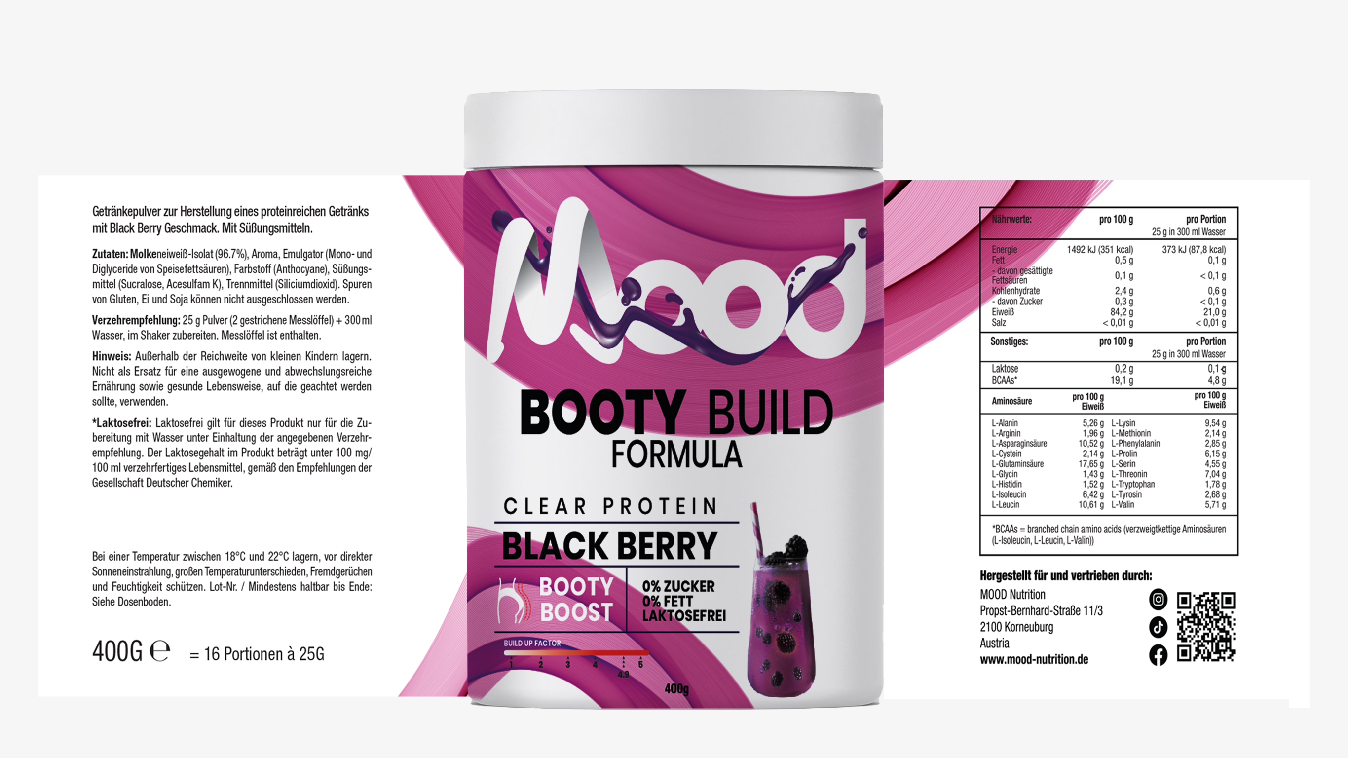 BOOTY PROTEIN - Clear Build Formula